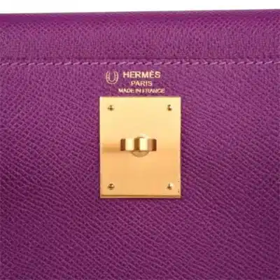 Hermès HSS Kelly 28 Anemone Pink Retourne Epsom Brushed Gold Hardware Luxury bag