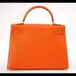 Hermès Kelly 32 Sellier Feu Lush Orange Epsom Gold Hardware Luxury replica handbags