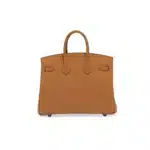 Hermès Rare Collectible Birkin 25 Biscuit Swift In & Out Palladium Hardware Affordable