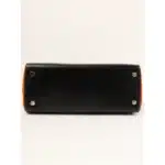 Hermès 2006 Kelly 25 Black and Orange Togo Palladium Hardware