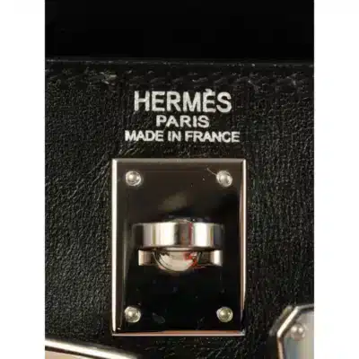 Hermès 2006 Kelly 25 Black and Orange Togo Palladium Hardware