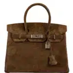 Hermès 2008 Birkin 30 Gold Veau Doblis Suede Palladium Hardware Lushentic bags