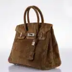 Hermès 2008 Birkin 30 Gold Veau Doblis Suede Palladium Hardware Lushentic bags