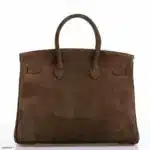 Hermès 2011 Birkin 35 Chocolate Veau Doblis Suede Gold Hardware