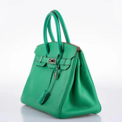 Hermès 2012 Birkin 30 Menthe Clemence Palladium Hardware Lushentic inspired bags