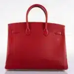 Hermès 2013 Birkin 35 Rouge Vif Epsom Palladium Hardware Quality Rep