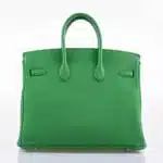 Hermès 2014 Birkin 25 Bambou (Bamboo) Green Togo Palladium Hardware Lushentic replica handbags