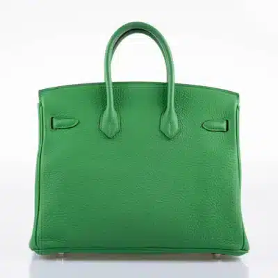 Hermès 2014 Birkin 25 Bambou (Bamboo) Green Togo Palladium Hardware Lushentic replica handbags