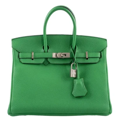 Hermès 2014 Birkin 25 Bambou (Bamboo) Green Togo Palladium Hardware Lushentic replica handbags