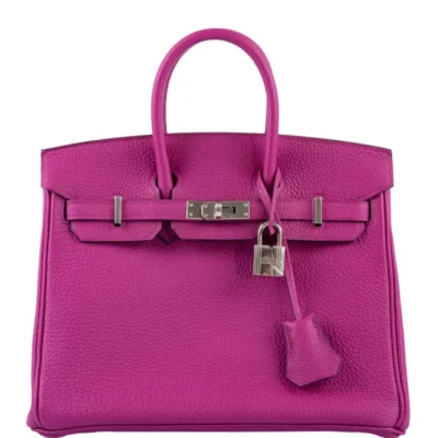 Hermès 2017 Birkin 25 Rose Pourpre Togo Palladium Hardware