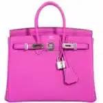 Hermès 2018 Birkin 25 Magnolia Togo Palladium Hardware Handmade replica bags