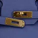 Hermès 2018 Birkin 30 Blue Brighton Togo Gold Hardware Lushentic Bags