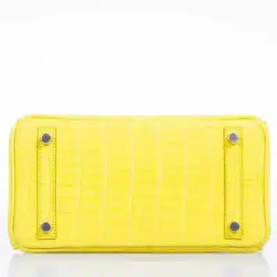 Hermès 2018, C Birkin 25 Lime Yellow Matte Alligator bottom