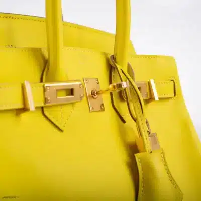 Hermès 2019 Birkin 25 Lime Swift Gold Hardware Lushentic Replica