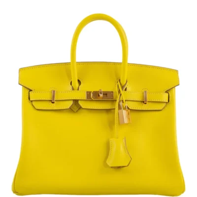 Hermès 2019 Birkin 25 Lime Swift Gold Hardware Lushentic Replica