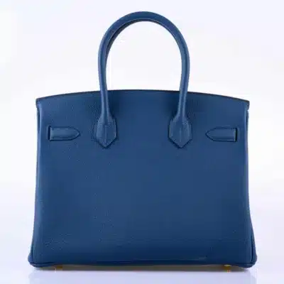 Hermès 2019 Birkin 30 Deep Blue Togo Gold Hardware