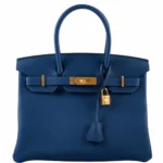 Hermès 2019 Birkin 30 Deep Blue Togo Gold Hardware