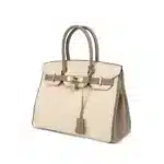 Hermès 2019 Birkin 30 Grey and White Epsom Gold Hardware