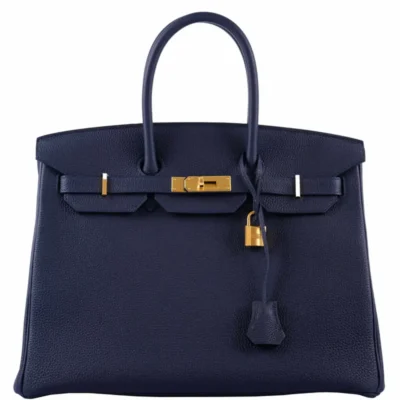 Hermès 2019 Birkin 35 Blue Nuit Togo Gold Hardware Quality Replica