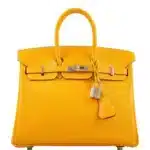 Hermès 2019 Jaune D'Or Epsom Palladium Hardware handbag dupes