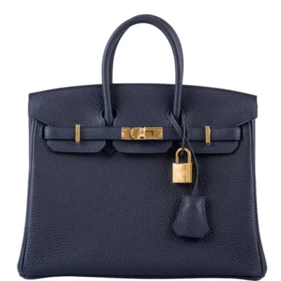 Hermès 2020 Birkin 25 Bleu Nuit Togo Gold Hardware