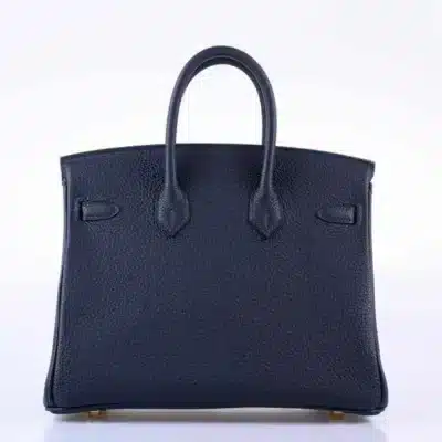 Hermès 2020 Birkin 25 Blue Encre and Orange Togo Palladium Hardware  Replica luxury handbags