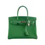 Hermès 2020 Birkin 30 Bambou (Bamboo)/Cactus Matte Niloticus Crocodile & Togo Palladium Hardware Lushentic replica handbags