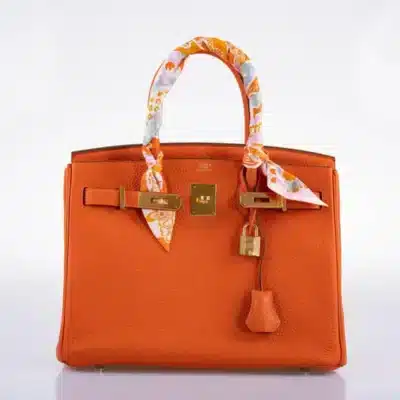 Hermès 2020 Birkin 30 Feu Togo Gold Hardware