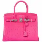 Hermès 2020 Birkin 30 Rose Tyrien Ostrich Palladium Hardware