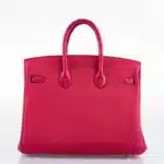 Hermès 2021 Birkin 25 Framboise Togo & Matte Alligator Mississippiensis Palladium Hardware