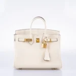 Hermès 2021 Birkin 25 Nata Swift Gold Hardware