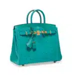 Hermès 2022 Birkin 25 Vert Vérone Ostrich Gold Hardware High-quality Lushentic Grade