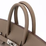 Hermès 2023 HSS Birkin 25 Etoupe Grizzly Doblis Suede & Swift Palladium Hardware