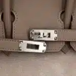 Hermès 2023 HSS Birkin 25 Etoupe Grizzly Doblis Suede & Swift Palladium Hardware