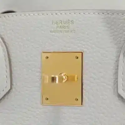 Hermès 2023 Birkin 30 Gris Pale Togo logo1