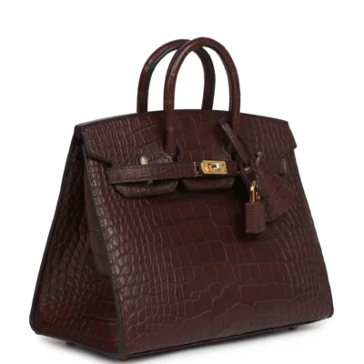 Hermès Birkin 20 Sellier Havane Matte Alligator Gold Hardware Best Lushentic Bags