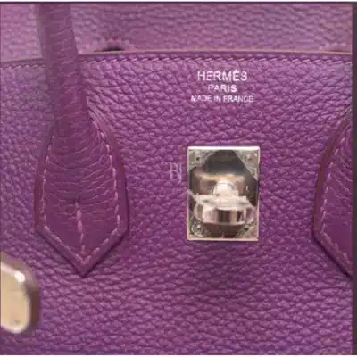 Hermès Kelly 35 Sellier Violet Shiny Porosus Crocodile Palladium Hardware Lushentic replica handbags