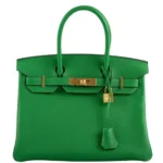 Hermès Birkin 25 Bambou (Bamboo) Green Togo Gold Hardware