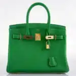 Hermès Birkin 25 Bambou (Bamboo) Green Togo Gold Hardware