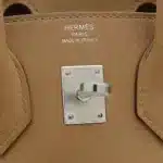 Hermès Birkin 25 Biscuit Swift Brushed Palladium Hardware