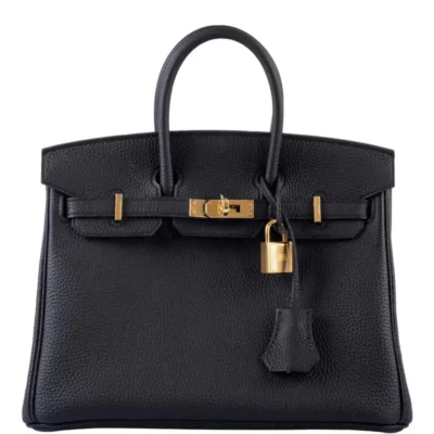 Hermès Birkin 25 Black Togo Gold Hardware