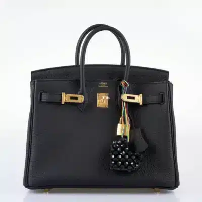 Hermès Birkin 25 Black Togo Gold Hardware