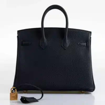 Hermès Birkin 25 Bleu Nuit Togo Gold Hardware Replica Designer Bags