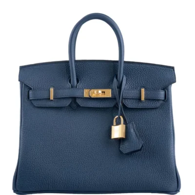 Hermès Birkin 25 Bleu de Prusse Togo Gold Hardware