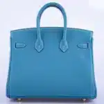 Hermès Rare Collectible Birkin 25 Blue Jean Togo Gold Hardware