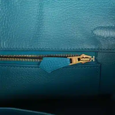 Hermès Birkin 25 Cobalt Togo Gold Hardware