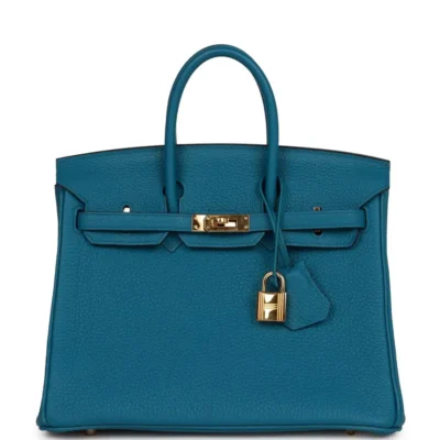 Hermès Birkin 25 Cobalt Togo Gold Hardware