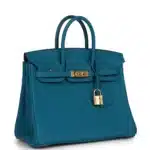 Hermès Birkin 25 Cobalt Togo Gold Hardware