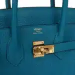 Hermès Birkin 25 Cobalt Togo Gold Hardware