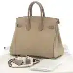 Hermès Birkin 25 Etoupe Doblis Swift Palladium Hardware Lushentic Replica